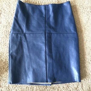 Eva Franco Anthropologie Faux Leather Skirt Size 2